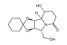 (1S,2R,3R,8R,8aR)-1,2-cyclohexylidenedioxy-3-(hydroxymethyl)-8-hydroxyindolizidin-5-one CAS:194609-12-6 manufacturer & supplier