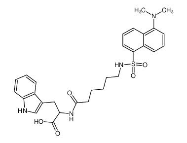 2-[6-(5-Dimethylamino-naphthalene-1-sulfonylamino)-hexanoylamino]-3-(1H-indol-3-yl)-propionic acid CAS:19461-26-8 manufacturer & supplier