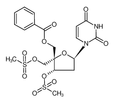 Benzoic acid (2S,3S,5R)-5-(2,4-dioxo-3,4-dihydro-2H-pyrimidin-1-yl)-3-methanesulfonyloxy-2-methanesulfonyloxymethyl-tetrahydro-furan-2-ylmethyl ester CAS:194656-43-4 manufacturer & supplier