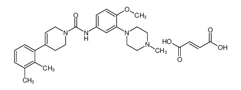 1(2H)-Pyridinecarboxamide,4-(2,3-dimethylphenyl)-3,6-dihydro-N-[4-methoxy-3-(4-methyl-1-piperazinyl)phenyl]-, (2E)-2-butenedioate (1:1) CAS:194668-98-9 manufacturer & supplier