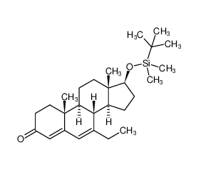 (8R,9S,10R,13S,14S,17S)-17-((tert-butyldimethylsilyl)oxy)-7-ethyl-10,13-dimethyl-1,2,8,9,10,11,12,13,14,15,16,17-dodecahydro-3H-cyclopenta[a]phenanthren-3-one CAS:194671-80-2 manufacturer & supplier