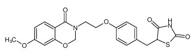 5-(4-(2-(7-methoxy-4-oxo-2H-benzo[e][1,3]oxazin-3(4H)-yl)ethoxy)benzyl)thiazolidine-2,4-dione CAS:194713-55-8 manufacturer & supplier