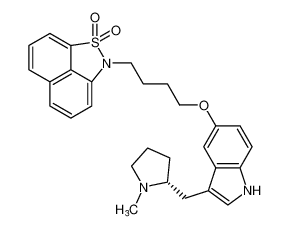 (R)-2-(4-((3-((1-methylpyrrolidin-2-yl)methyl)-1H-indol-5-yl)oxy)butyl)-2H-naphtho[1,8-cd]isothiazole 1,1-dioxide CAS:194719-24-9 manufacturer & supplier