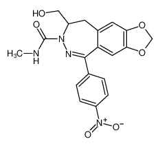 8-(hydroxymethyl)-N-methyl-5-(4-nitrophenyl)-8,9-dihydro-7H-[1,3]dioxolo[4',5':4,5]benzo[1,2-d][1,2]diazepine-7-carboxamide CAS:194728-87-5 manufacturer & supplier