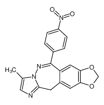 8-methyl-5-(4-nitrophenyl)-11H-1,3-dioxolo[4,5-h]imidazo[1,2-c][2,3]benzodiazepine CAS:194729-52-7 manufacturer & supplier