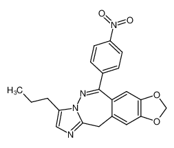 5-(4-nitrophenyl)-8-propyl-11H-[1,3]dioxolo[4',5':4,5]benzo[1,2-e]imidazo[1,2-b][1,2]diazepine CAS:194729-85-6 manufacturer & supplier