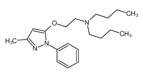 N-butyl-N-[2-(5-methyl-2-phenylpyrazol-3-yl)oxyethyl]butan-1-amine CAS:19477-43-1 manufacturer & supplier