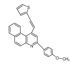 3-(4-methoxy-phenyl)-1-(2-thiophen-2-yl-vinyl)-benzo[f]quinoline CAS:19477-51-1 manufacturer & supplier