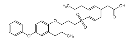 2-(4-((3-(4-phenoxy-2-propylphenoxy)propyl)sulfonyl)-3-propylphenyl)acetic acid CAS:194793-73-2 manufacturer & supplier