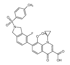 1-Cyclopropyl-7-[4-fluoro-2-(p-toluene-sulfonyl)isoindolin-5-yl]-8-methoxy-1,4-dihydro-4-oxoquinoline-3-carboxylic acid CAS:194804-53-0 manufacturer & supplier