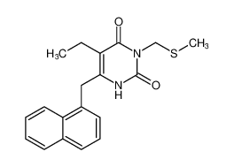 5-ethyl-3-((methylthio)methyl)-6-(naphthalen-1-ylmethyl)pyrimidine-2,4(1H,3H)-dione CAS:194808-49-6 manufacturer & supplier