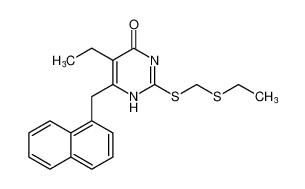 5-ethyl-2-(((ethylthio)methyl)thio)-6-(naphthalen-1-ylmethyl)pyrimidin-4(1H)-one CAS:194808-50-9 manufacturer & supplier