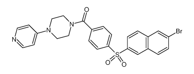 1-[4-(6-bromonaphth-2-ylsulphonyl)benzoyl]-4-(pyridin-4-yl)piperazine CAS:194852-91-0 manufacturer & supplier