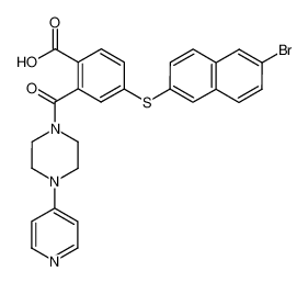 1-[5-(6-bromonaphth-2-ylthio)-2-carboxybenzoyl]-4-(pyridin-4-yl)piperazine CAS:194853-37-7 manufacturer & supplier