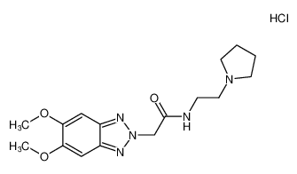 2-(5,6-dimethoxy-2H-benzo[d][1,2,3]triazol-2-yl)-N-(2-(pyrrolidin-1-yl)ethyl)acetamide hydrochloride CAS:194863-12-2 manufacturer & supplier