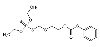 Thiocarbonic acid O-[2-(diethoxy-thiophosphorylsulfanylmethylsulfanyl)-ethyl] ester S-phenyl ester CAS:19487-91-3 manufacturer & supplier