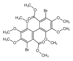 3,3'-dibromo-4,5,6,4',5',6'-hexamethoxy-diphenic acid dimethyl ester CAS:19491-04-4 manufacturer & supplier