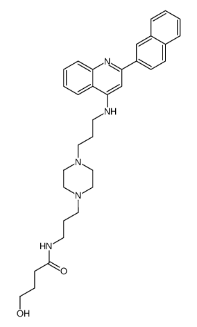 4-hydroxy-N-(3-(4-(3-((2-(naphthalen-2-yl)quinolin-4-yl)amino)propyl)piperazin-1-yl)propyl)butanamide CAS:194919-92-1 manufacturer & supplier