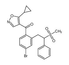 (4-bromo-2-(2-(methylsulfonyl)-2-phenylethyl)phenyl)(5-cyclopropylisoxazol-4-yl)methanone CAS:194925-30-9 manufacturer & supplier