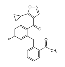 (5-cyclopropylisoxazol-4-yl)(4-fluoro-2-(2-(methylsulfinyl)benzyl)phenyl)methanone CAS:194925-63-8 manufacturer & supplier