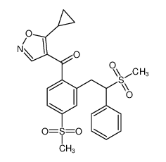 (5-cyclopropylisoxazol-4-yl)(4-(methylsulfonyl)-2-(2-(methylsulfonyl)-2-phenylethyl)phenyl)methanone CAS:194925-98-9 manufacturer & supplier