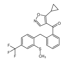 (5-cyclopropylisoxazol-4-yl)(2-(2-(methylthio)-4-(trifluoromethyl)benzyl)phenyl)methanone CAS:194926-54-0 manufacturer & supplier