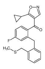 (5-cyclopropylisoxazol-4-yl)(4-fluoro-2-(2-((methylthio)methyl)benzyl)phenyl)methanone CAS:194926-73-3 manufacturer & supplier