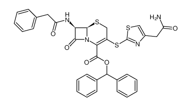 (6R,7R)-3-(4-Carbamoylmethyl-thiazol-2-ylsulfanyl)-8-oxo-7-phenylacetylamino-5-thia-1-aza-bicyclo[4.2.0]oct-2-ene-2-carboxylic acid benzhydryl ester CAS:194928-70-6 manufacturer & supplier