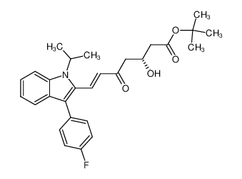 ((R)-(E))-7-[3-(4-fluorophenyl)-1-(1-methylethyl)-1H-indol-2-yl]-3-hydroxy-5-oxo-6-heptenoic acid 1,1-dimethylethyl ester CAS:194934-97-9 manufacturer & supplier