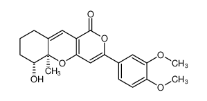 rel-(5aR,6R)-3-(3,4-dimethoxyphenyl)-6-hydroxy-5a-methyl-5a,6,8,9-tetrahydro-1H,7H-pyrano[4,3-b]chromen-1-one CAS:194937-91-2 manufacturer & supplier