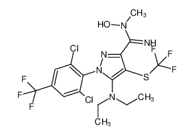 1-(2,6-dichloro-4-(trifluoromethyl)phenyl)-5-(diethylamino)-N-hydroxy-N-methyl-4-((trifluoromethyl)thio)-1H-pyrazole-3-carboximidamide CAS:194941-69-0 manufacturer & supplier