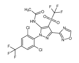 N-(1-(2,6-dichloro-4-(trifluoromethyl)phenyl)-3-(1,2,4-oxadiazol-3-yl)-4-((trifluoromethyl)sulfonyl)-1H-pyrazol-5-yl)acetamide CAS:194942-11-5 manufacturer & supplier