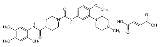 1,4-Piperazinedicarboxamide,N-[4-methoxy-3-(4-methyl-1-piperazinyl)phenyl]-N'-(2,4,5-trimethylphenyl)-, (2E)-2-butenedioate (1:1) CAS:194942-86-4 manufacturer & supplier