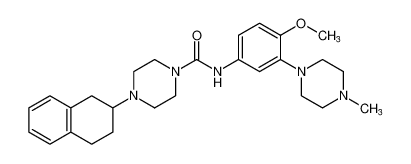 N-(4-methoxy-3-(4-methylpiperazin-1-yl)phenyl)-4-(1,2,3,4-tetrahydronaphthalen-2-yl)piperazine-1-carboxamide CAS:194943-03-8 manufacturer & supplier