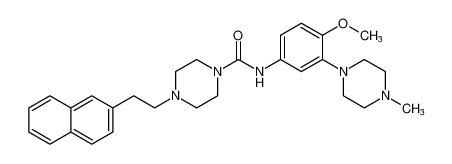 N-(4-methoxy-3-(4-methylpiperazin-1-yl)phenyl)-4-(2-(naphthalen-2-yl)ethyl)piperazine-1-carboxamide CAS:194943-34-5 manufacturer & supplier