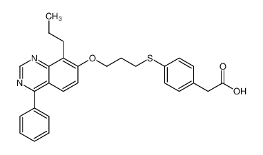 2-(4-((3-((4-phenyl-8-propylquinazolin-7-yl)oxy)propyl)thio)phenyl)acetic acid CAS:194981-02-7 manufacturer & supplier