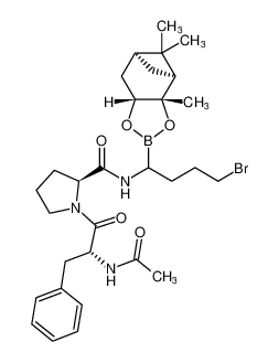 L-Prolinamide,N-acetyl-D-phenylalanyl-N-[4-bromo-1-[(3aS,4S,6S,7aR)-hexahydro-3a,5,5-trimethyl-4,6-methano-1,3,2-benzodioxaborol-2-yl]butyl]- CAS:194988-20-0 manufacturer & supplier