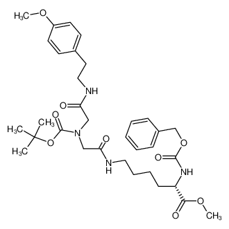 N-((tert-butyloxy)carbonyl)-N'-(2-(4-methoxyphenyl)ethyl)-N'-(5-((benzyloxycarbonyl)amino)-5-(methoxycarbonyl)pentyl)iminodiacetic acid diamide CAS:194996-60-6 manufacturer & supplier