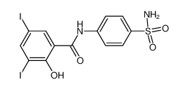 2-Hydroxy-3,5-diiodo-N-(4-sulfamoyl-phenyl)-benzamide CAS:19503-87-8 manufacturer & supplier