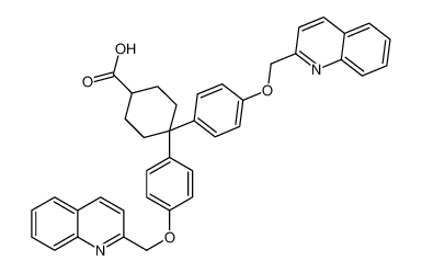 4,4-bis[4-(quinolin-2-ylmethoxy)phenyl]cyclohexane-1-carboxylic acid CAS:195050-52-3 manufacturer & supplier