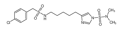 4-(5-(((4-chlorophenyl)methyl)sulfonamido)pentyl)-N,N-dimethyl-1H-imidazole-1-sulfonamide CAS:195053-85-1 manufacturer & supplier