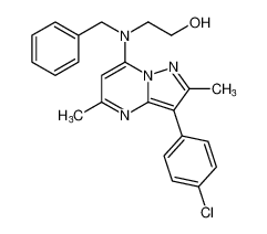 2-(benzyl(3-(4-chlorophenyl)-2,5-dimethylpyrazolo[1,5-a]pyrimidin-7-yl)amino)ethan-1-ol CAS:195055-42-6 manufacturer & supplier