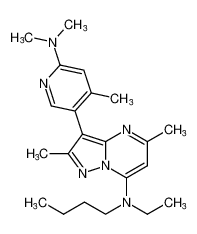 N-butyl-3-(6-(dimethylamino)-4-methylpyridin-3-yl)-N-ethyl-2,5-dimethylpyrazolo[1,5-a]pyrimidin-7-amine CAS:195055-48-2 manufacturer & supplier