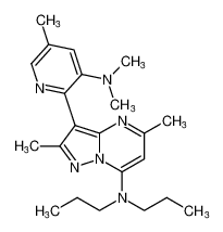 3-(3-(dimethylamino)-5-methylpyridin-2-yl)-2,5-dimethyl-N,N-dipropylpyrazolo[1,5-a]pyrimidin-7-amine CAS:195055-76-6 manufacturer & supplier