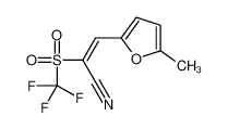 3-(5-methylfuran-2-yl)-2-(trifluoromethylsulfonyl)prop-2-enenitrile CAS:195064-97-2 manufacturer & supplier