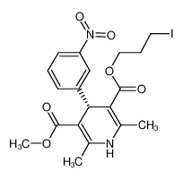 3-Iodopropyl (4S)-1,4-dihydro-2,6-dimethyl-5-methoxycarbonyl-4-(3-nitrophenyl)pyridine-3-carboxylate CAS:195065-58-8 manufacturer & supplier