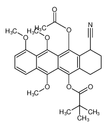 12-acetoxy-1-cyano-6,10,11-trimethoxy-1,2,3,4-tetrahydrotetracen-5-yl pivalate CAS:195132-97-9 manufacturer & supplier