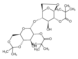 2,2-Dimethyl-propionic acid (1R,2S,3S,4R,5R)-2-[(4aR,6R,7R,8S,8aS)-7-(2,2-dimethyl-propionyloxy)-8-hydroxy-2,2-dimethyl-hexahydro-pyrano[3,2-d][1,3]dioxin-6-yloxy]-3-hydroxy-6,8-dioxa-bicyclo[3.2.1]oct-4-yl ester CAS:195135-29-6 manufacturer