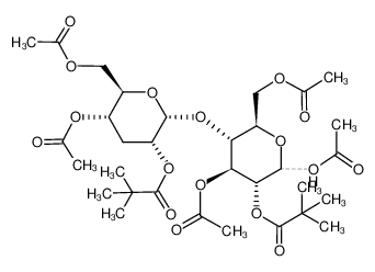 2,2-Dimethyl-propionic acid (3R,4S,5R,6R)-2,4-diacetoxy-5-[(2R,3R,5S,6R)-5-acetoxy-6-acetoxymethyl-3-(2,2-dimethyl-propionyloxy)-tetrahydro-pyran-2-yloxy]-6-acetoxymethyl-tetrahydro-pyran-3-yl ester CAS:195135-40-1 manufacturer & supplier