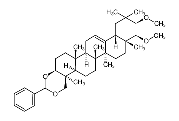 (4aS,4bR,6aR,6bS,8aR,9S,10R,12aS,14aR,14bR,16aS)-9,10-dimethoxy-4a,6a,6b,8a,11,11,14b-heptamethyl-2-phenyl-4a,4b,5,6,6a,6b,7,8,8a,9,10,11,12,12a,14,14a,14b,15,16,16a-icosahydro-4H-piceno[3,4-d][1,3]dioxine CAS:195155-90-9 manufacturer & supp